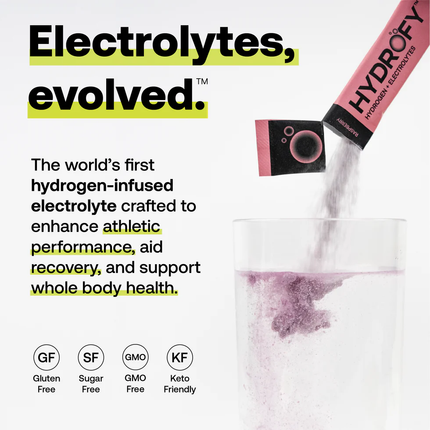 Hydrofy Hydrogen Water Electrolyte Variety Pack – 12ct (PREORDER)