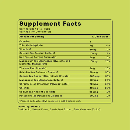 Hydrofy Hydrogen Electrolyte Lemon Lime – 25ct (PREORDER)