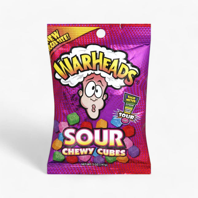 Impact Warheads Sour Chewy Cubes 12/5Oz Peg Bag