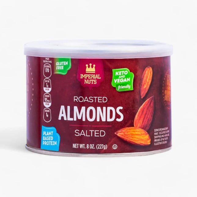 IMPERIAL NUTS ALMONDS ROASTED SALTED 12/8OZ