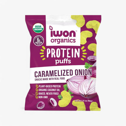 IWON ORGANICS ORGANIC PUFFS 8/1.5OZ CARAMELIZED ONION