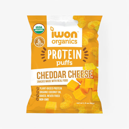IWON ORGANICS ORGANIC PUFFS 8/1.5OZ CHEDDAR CHEESE