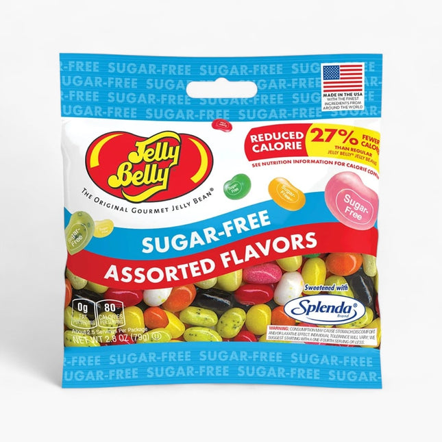 JELLY BELLY SUGAR FREE ASSORTED FLAVORS BAGS 12/3.1OZ