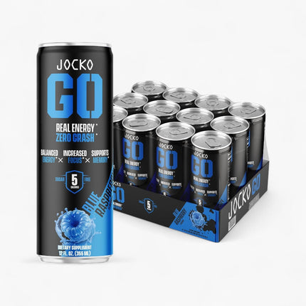 JOCKO FUEL GO ENERGY DRINK 12/12OZ BLUE RASPBERRY