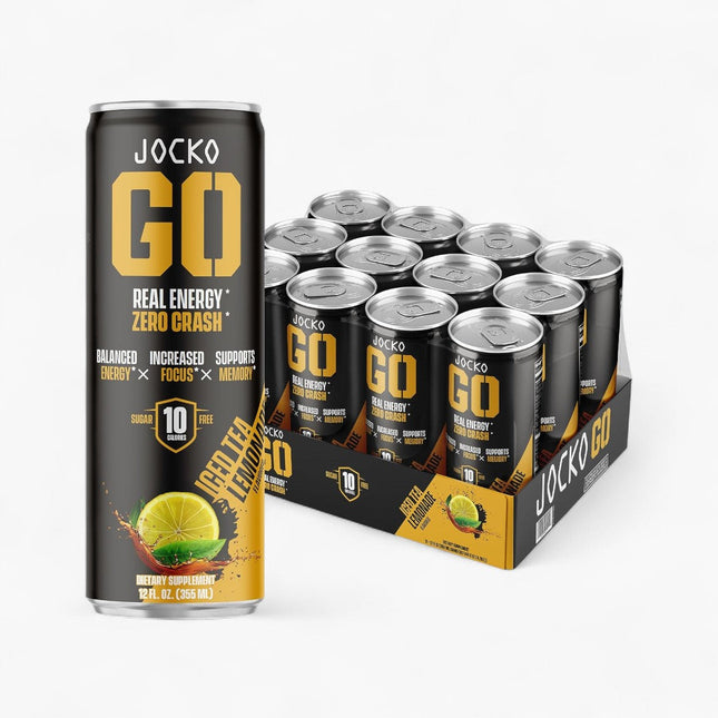 JOCKO FUEL GO ENERGY DRINK 12/12OZ ICED TEA LEMONADE 50/50 TACTICAL