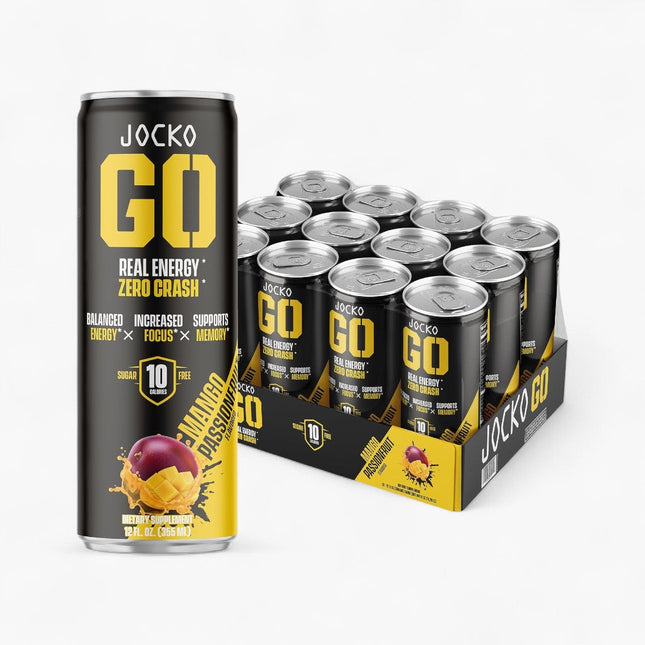 JOCKO FUEL GO ENERGY DRINK 12/12OZ MANGO PASSIONFRUIT