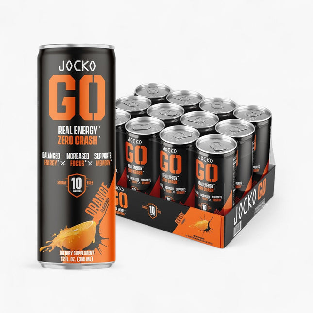 JOCKO FUEL GO ENERGY DRINK 12/12OZ ORANGE AFTERBURN