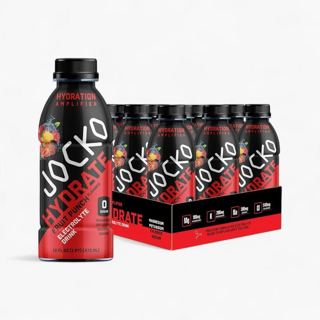 JOCKO FUEL HYDRATION DRINK 12/16OZ FRUIT PUNCH