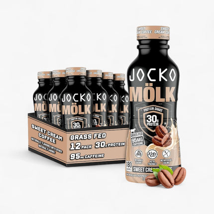 JOCKO FUEL MOLK PROTEIN SHAKE 12/12OZ SWEET CREAM COFFEE