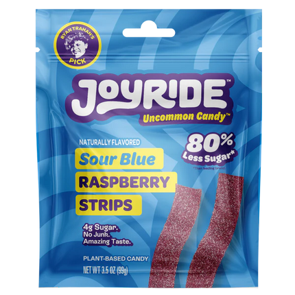 Joyride Sour Blue Rapsberry Strips - 10 Pack x 3.5 OZ