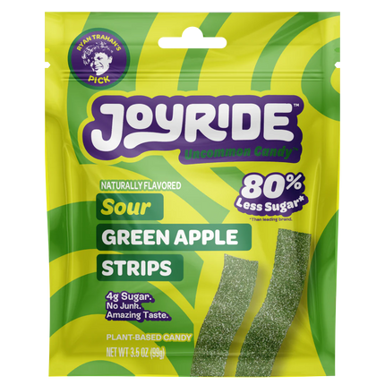 Joyride Sour Green Apple Strips – 10 Pack x 3.5 Oz