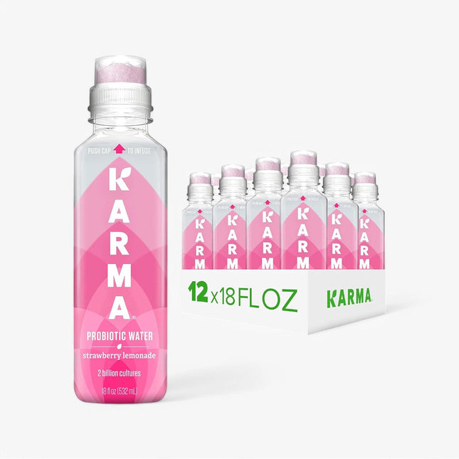 KARMA PROBIOTIC DRINK 12/18OZ STRAWBERRY LEMONADE