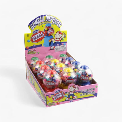 KIDSMANIA DUBBLE BUBBLE MINI GUMBALL MACHINE 12/12CT