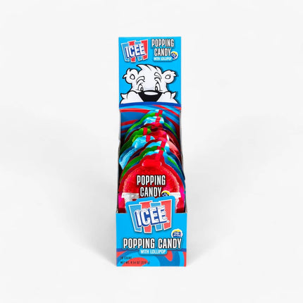 Koko'S Icee Popping Candy W/Lollipop 18/.53Oz