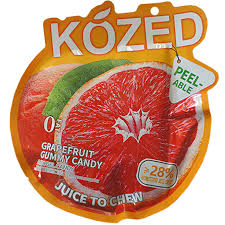 Kozed Grapefruit Gummy Candy – 10 Count