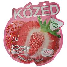 Kozed Strawberry Gummy Candy – 10 Count