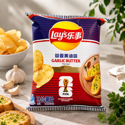 Lay's Garlic Butter World Cup Limited Edition 22/70g (CHINA)