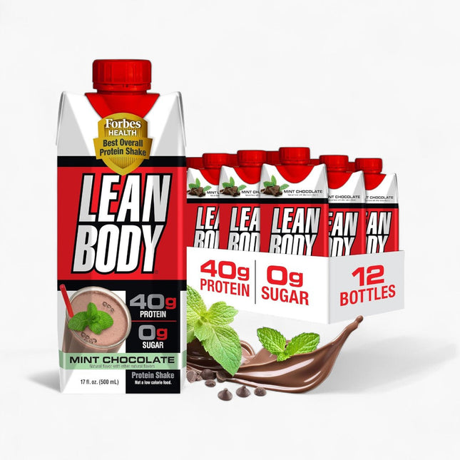 LEAN BODY - 40G PROTEIN SHAKE - 12/17OZ MINT CHOCOLATE