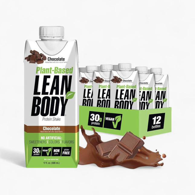 LEAN BODY - 40G PROTEIN SHAKE - 12/17OZ PLANT BASED CHOCOLATE