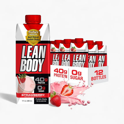 LEAN BODY - 40G PROTEIN SHAKE - 12/17OZ STRAWBERRY