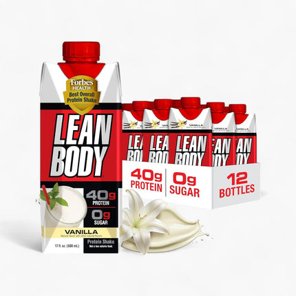 LEAN BODY - 40G PROTEIN SHAKE - 12/17OZ VANILLA