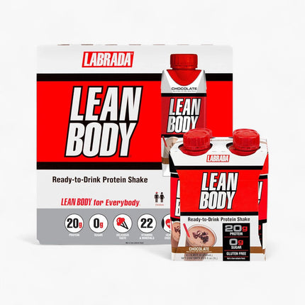 LEAN BODY - 40G PROTEIN SHAKE - 4/4PK CHOCOLATE 8.5OZ