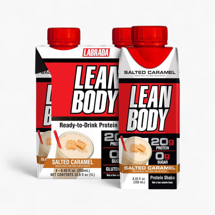 LEAN BODY - 40G PROTEIN SHAKE - 4/4PK SALTED CARAMEL 8.5OZ