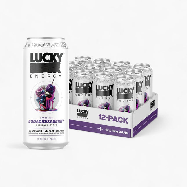 LUCKY ENERGY DRINK 12/16OZ BODACIOUS BERRY