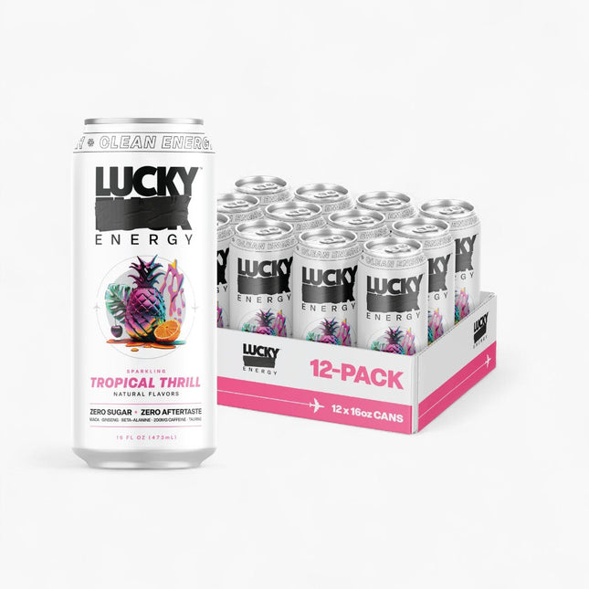LUCKY ENERGY DRINK 12/16OZ TROPICAL THRILL