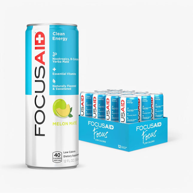 FOCUSAID LOW CALORIE MELON MATE ENERGY WATERMELON MINT 12/12OZ