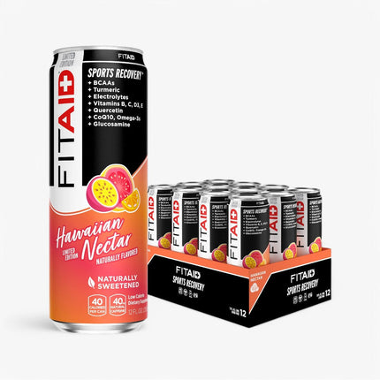 FITAID LOW CALORIE SPORTS RECOVERY DRINK 12/12OZ HAWAIIAN NECTAR