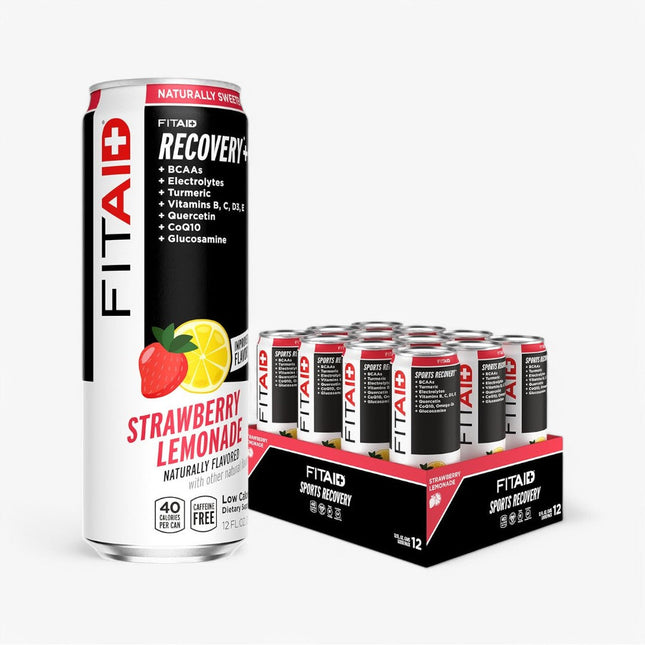 FITAID LOW CALORIE RECOVERY DRINK 12/12OZ STRAWBERRY LEMONADE