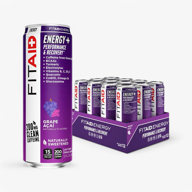 FITAID ENERGY DRINK 12/12OZ GRAPE ACAI