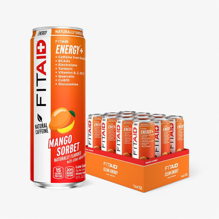 FITAID ENERGY DRINK 12/12OZ MANGO SORBET