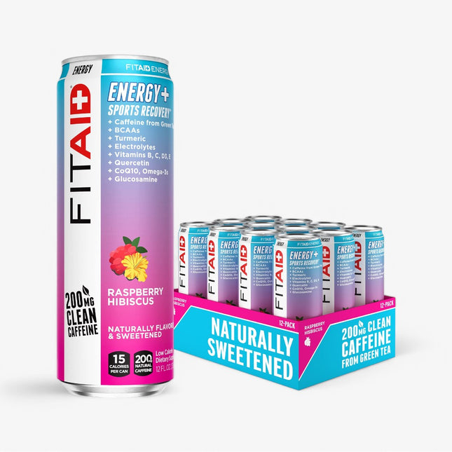 FITAID ENERGY DRINK 12/12OZ RASPBERRY HIBISCUS