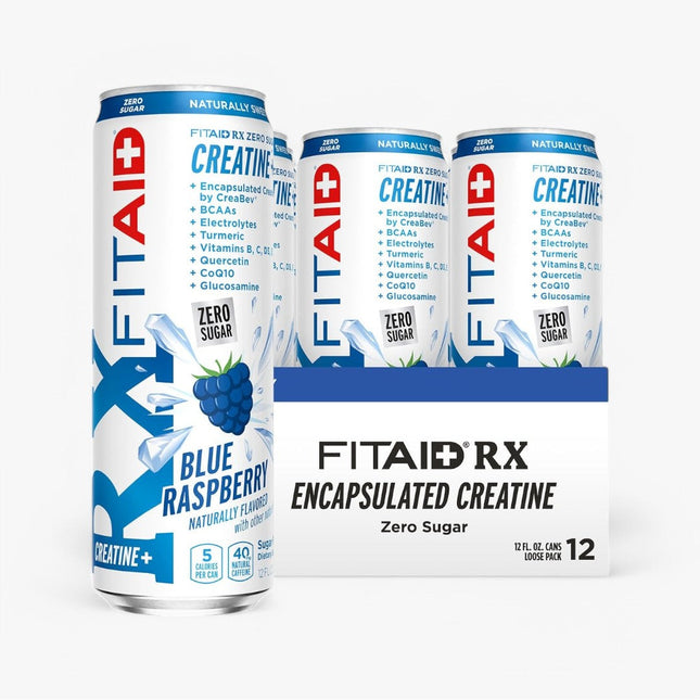FITAID RX CREATINE DRINK 12/12Z BLUE RASPBERRY