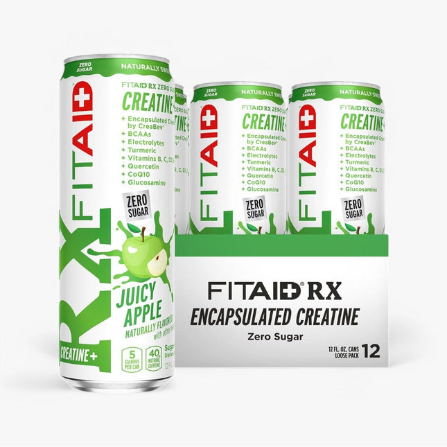 FITAID RX CREATINE DRINK 12/12OZ JUICY APPLE