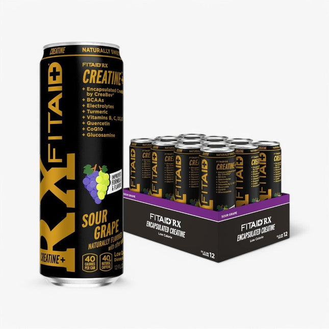 FITAID RX CREATINE DRINK 12/12OZ SOUR GRAPE