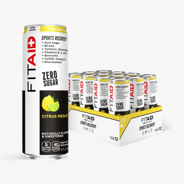 FITAID ZERO SUGAR SPORTS RECOVERY DRINK 12/12OZ CITRUS MEDLEY