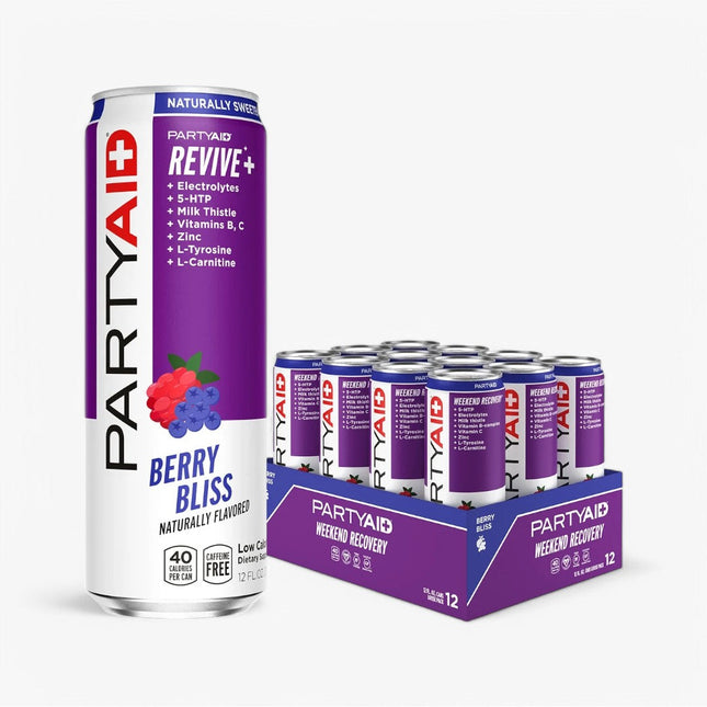 PARTYAID RESTORE DRINK 12/12OZ BERRY BLISS