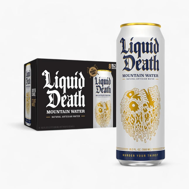 LIQUID DEATH STILL MOUNTAIN WATER 24/19.2 FL OZ CANS