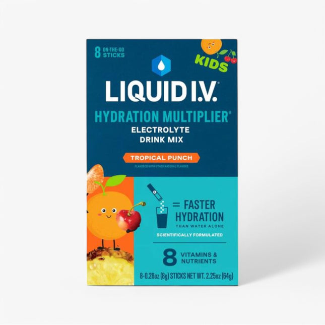 LIQUID IV HYDRATION KIDS STICKS 8CT TROPICAL PUNCH