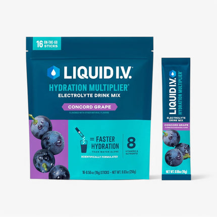 LIQUID IV HYDRATION STICKS 10SRV GRAPE