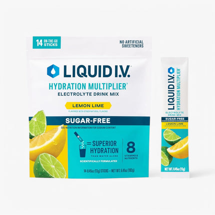 LIQUID IV HYD SUR FREE STICKS 10CT LEMON LIME