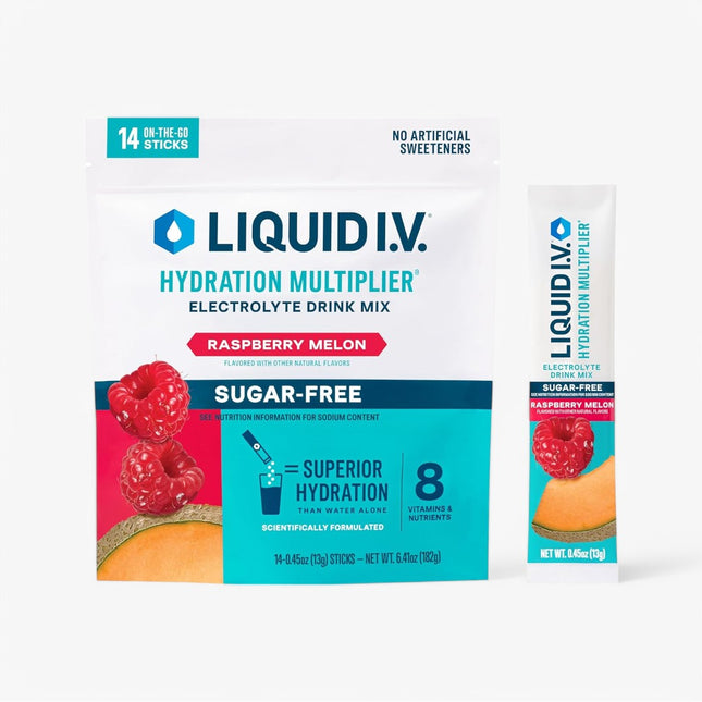 LIQUID IV HYD SUR FREE STICKS 10CT RASPBERRY MELON