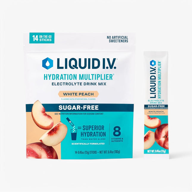 LIQUID IV HYD SUR FREE STICKS 10CT WHITE PEACH