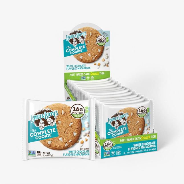 LENNY & LARRY'S COMPLETE COOKIE 12/4Z WHITE CHOC MACADAMIA