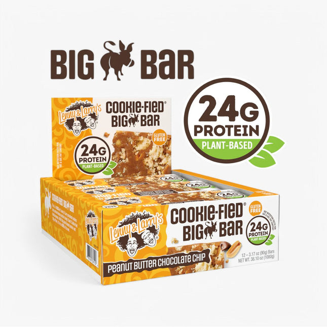 LENNY & LARRY'S COOKIE-FIED PROTEIN BAR 12/90G PEANUT BUTTER CHOCOLATE CHIP