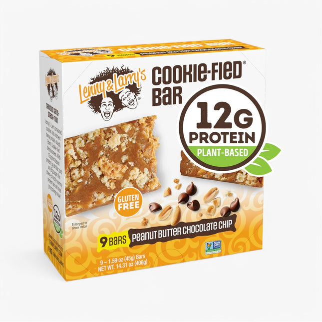 LENNY & LARRY'S COOKIE-FIED PROTEIN BAR 9/45G PEANUT BUTTER CHOCOLATE CHIP