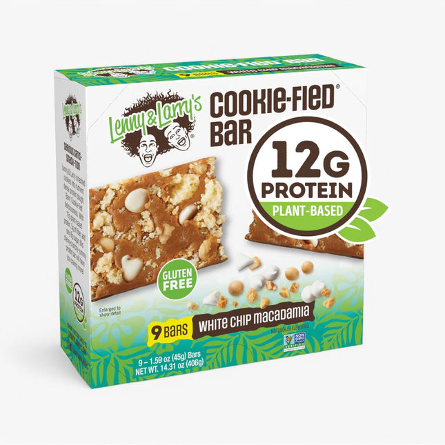 LENNY & LARRY'S COOKIE-FIED PROTEIN BAR 9/45G WHITE CHOCOLTE MAC